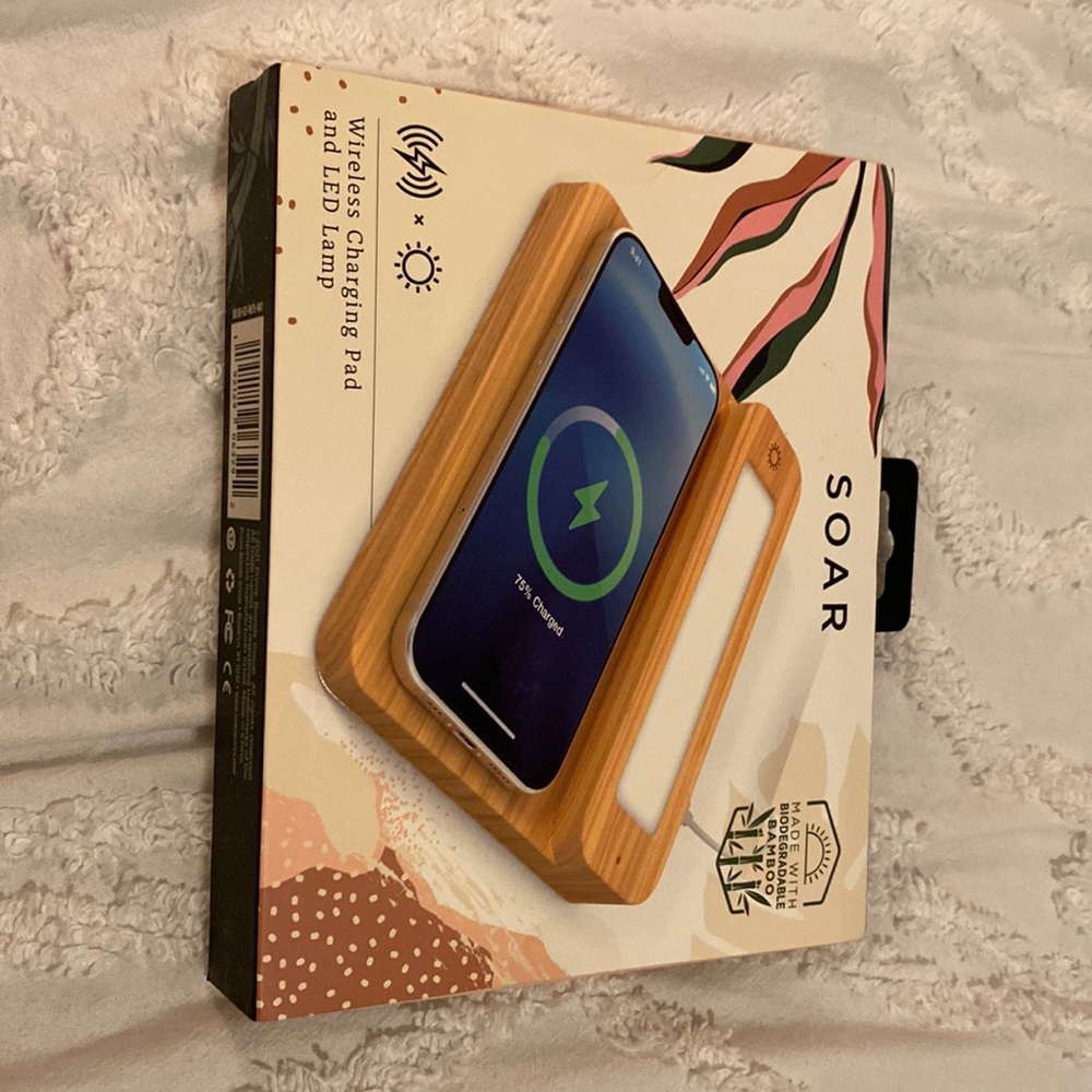 Wireless charging pad and led light